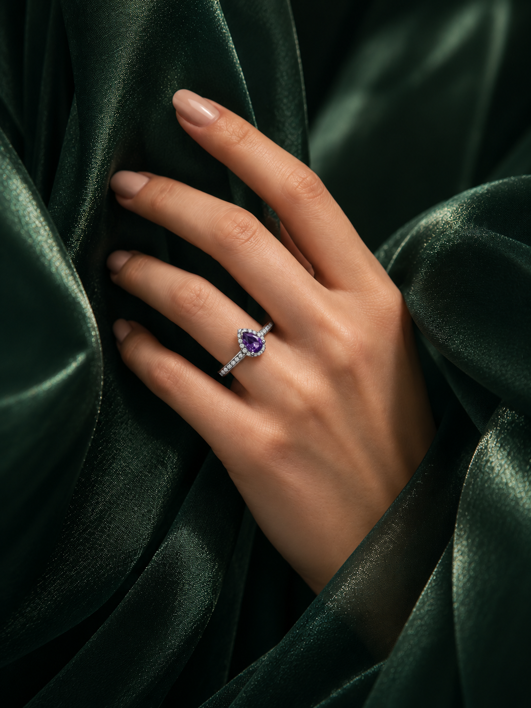 Princesės violetinis žiedas