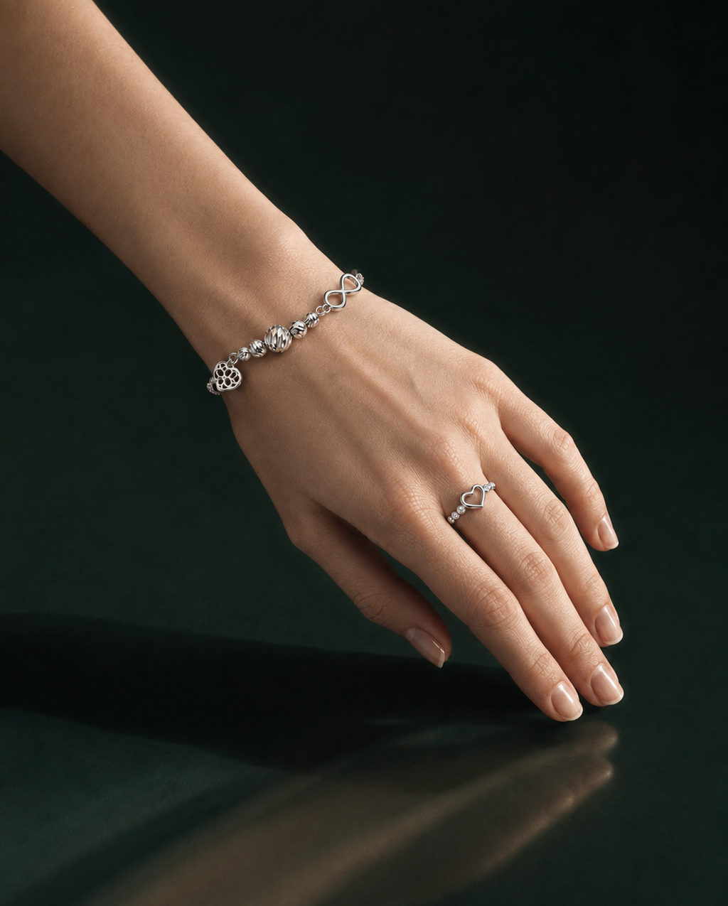 Subtle heart Ring