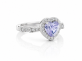 Violet Heartleaf Ring