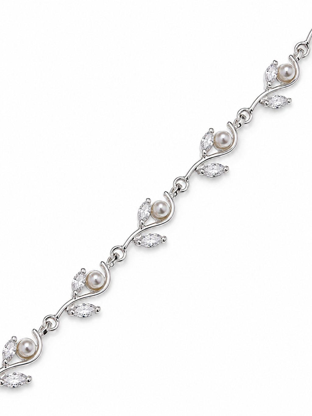 Pearl leaves Bracelet