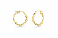 Golden Wave Hoops