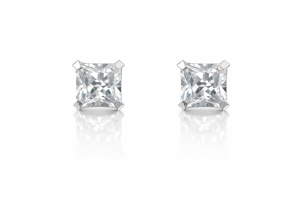 Square form earrings