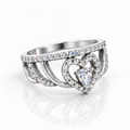 Heart Tiara ring