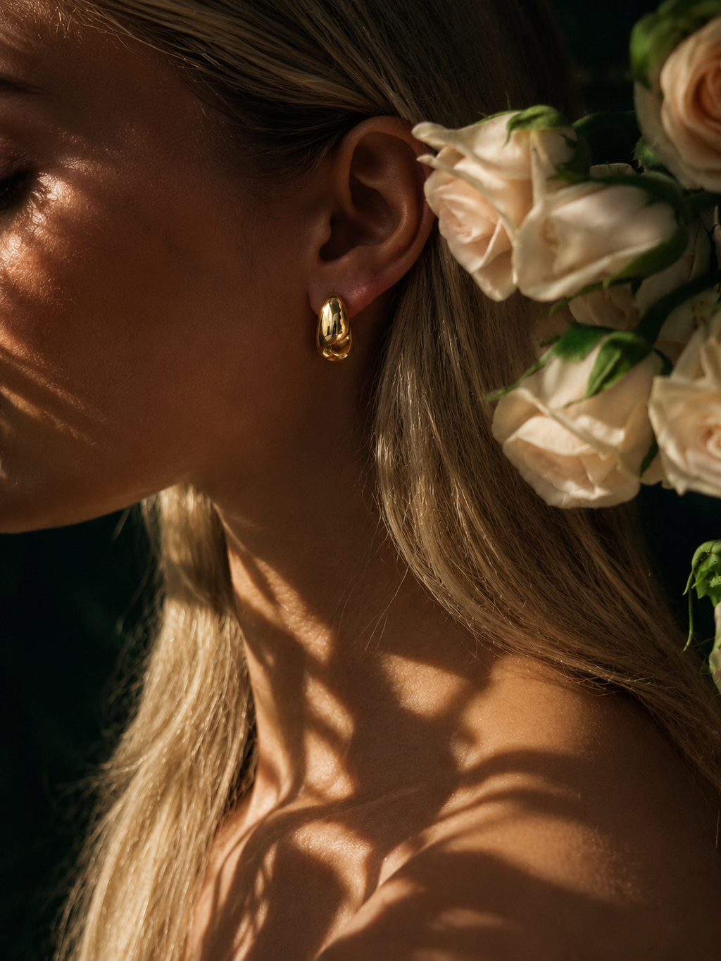 Golden Drop Earrings