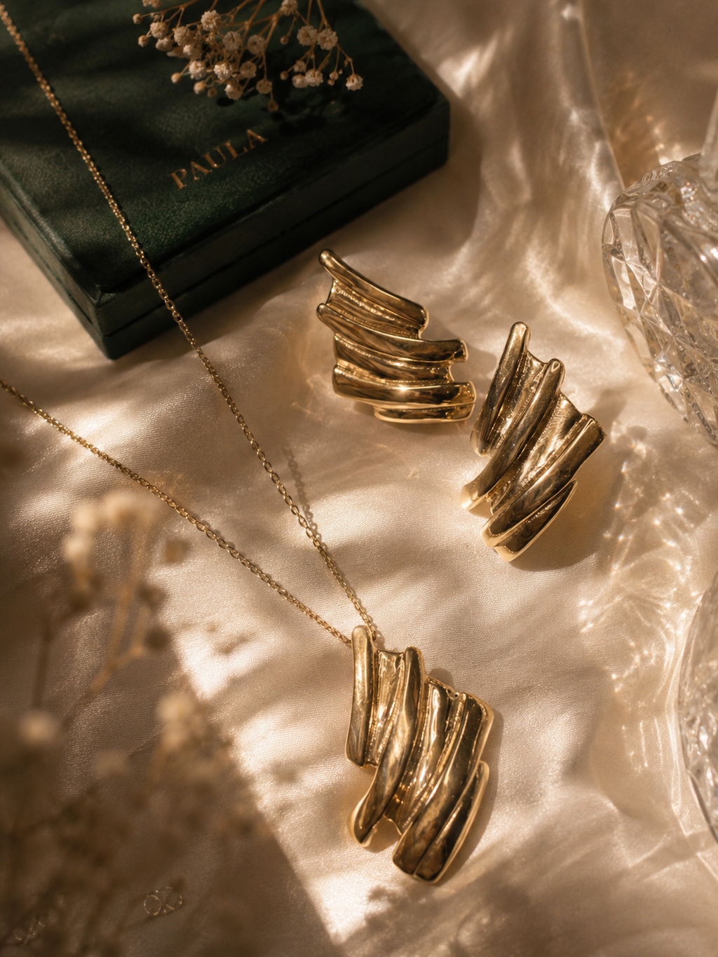Golden Lines Earrings