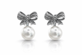 Pearl Bow Earrings