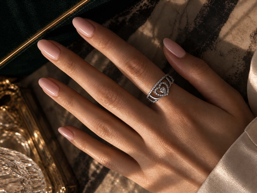 Heart Tiara ring